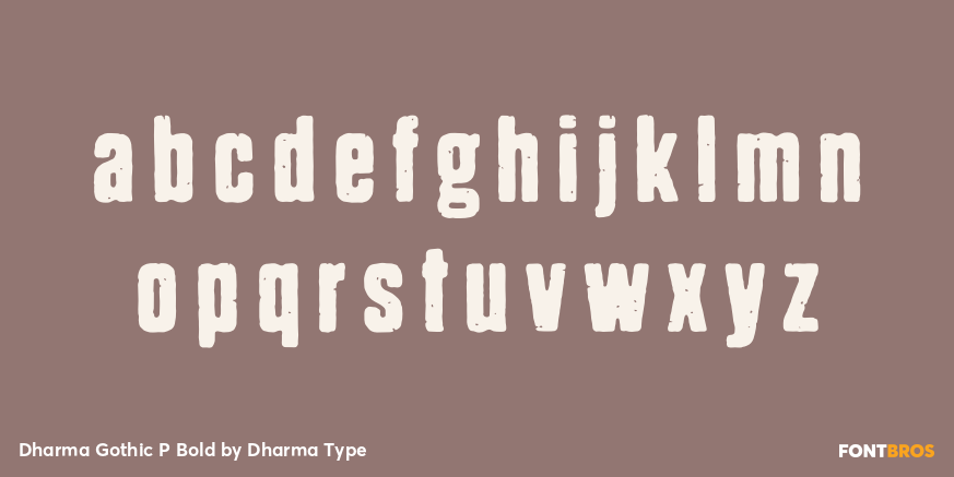 Dharma Gothic P Bold Font Poster #3