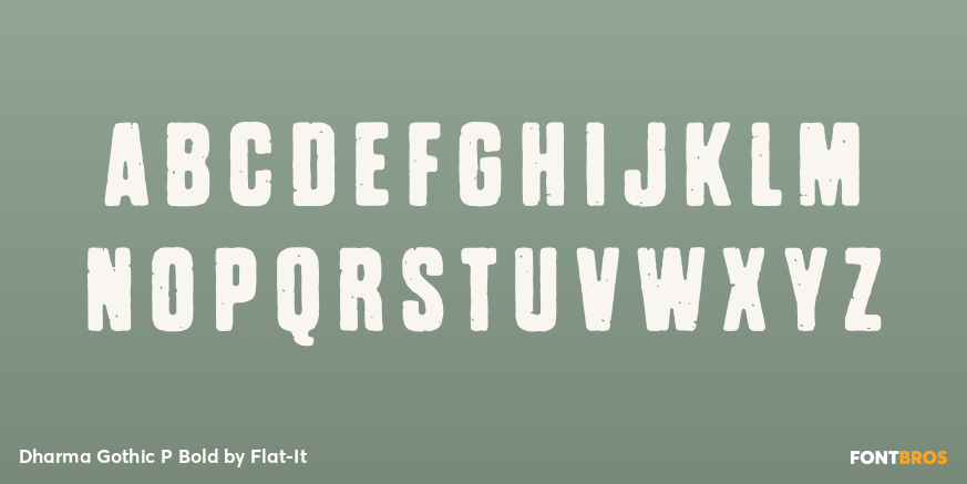 Dharma Gothic P Bold Font Poster #1