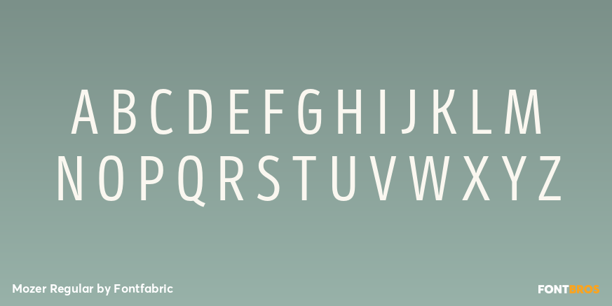 Mozer Regular Font Poster #2