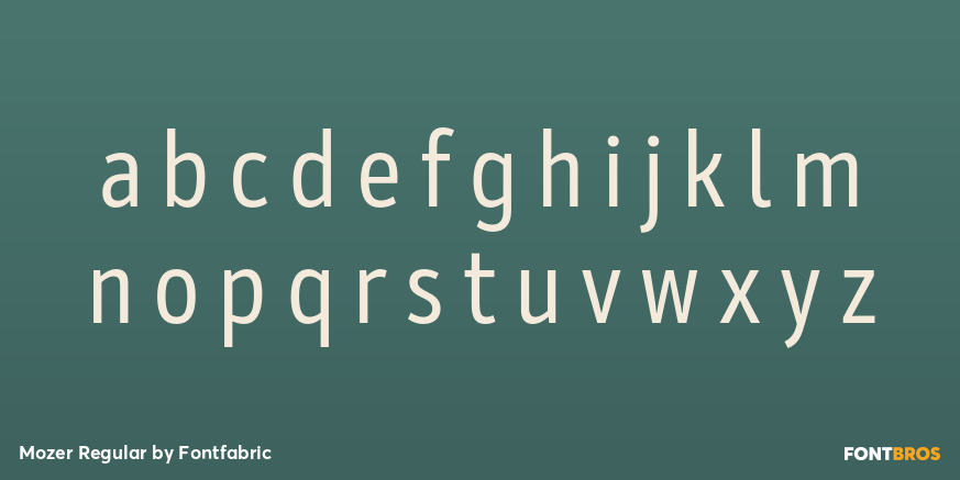 Mozer Regular Font Poster #3
