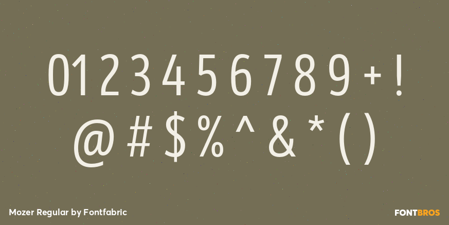Mozer Regular Font Poster #4