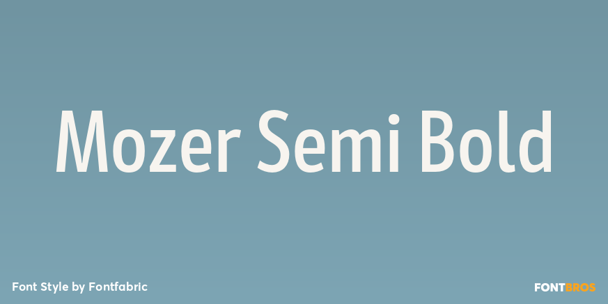 Mozer Semi Bold Poster
