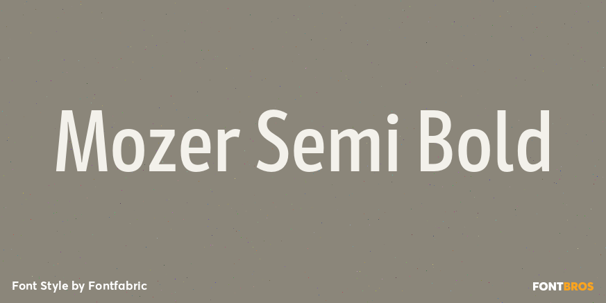 Mozer Semi Bold Poster