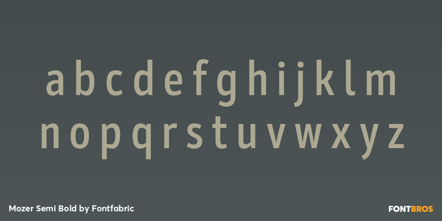 Mozer Semi Bold Font Poster #3