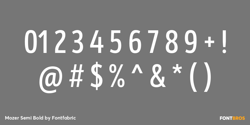 Mozer Semi Bold Font Poster #4