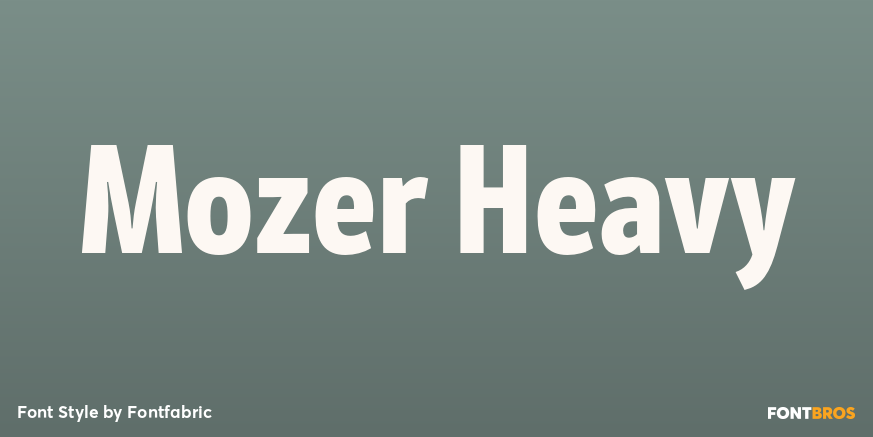 Mozer Heavy Font Poster #1
