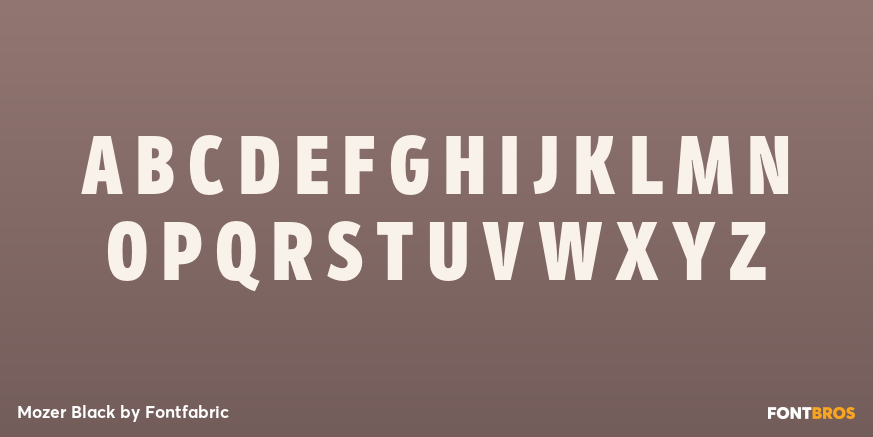 Mozer Black Font Poster #2