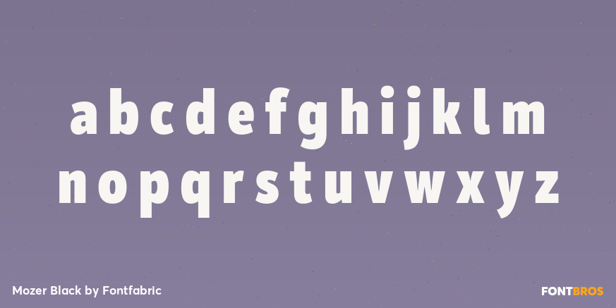 Mozer Black Font Poster #3