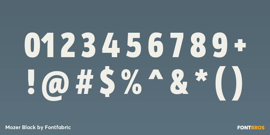 Mozer Black Font Poster #4