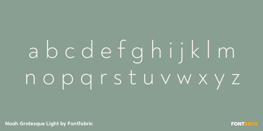 Noah Grotesque Light Font Poster #3