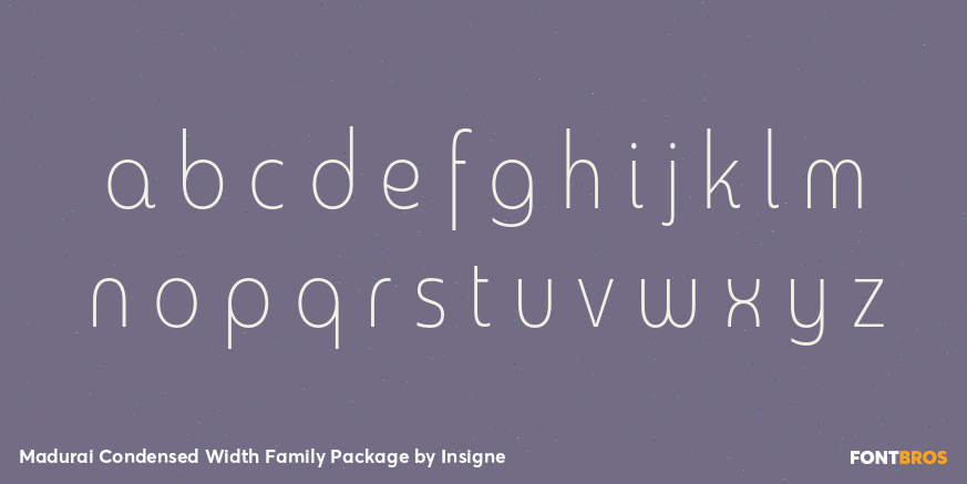 Madurai Condensed Width Family Package Font Poster #3