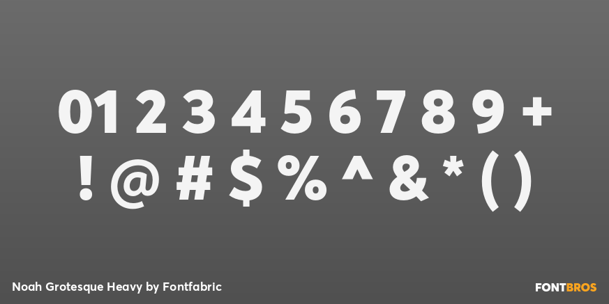 Noah Grotesque Heavy Font Poster #4