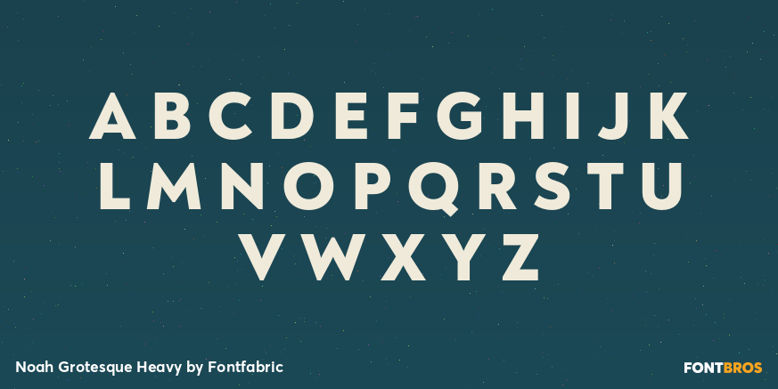 Noah Grotesque Heavy Font Poster #2