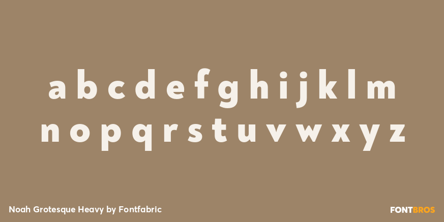 Noah Grotesque Heavy Font Poster #3