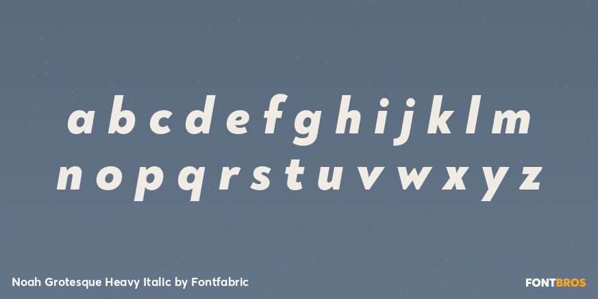 Noah Grotesque Heavy Italic Font Poster #3