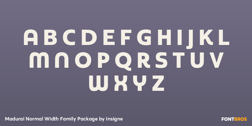 Madurai Normal Width Family Package Font Poster #2