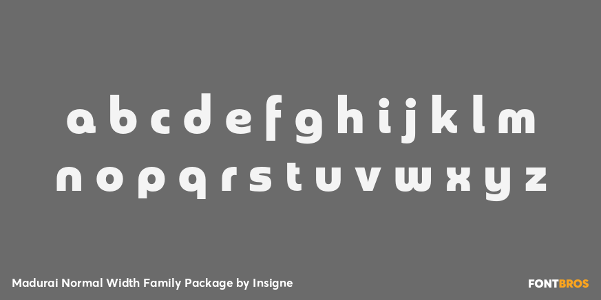 Madurai Normal Width Family Package Font Poster #3