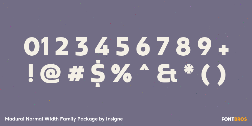 Madurai Normal Width Family Package Font Poster #4