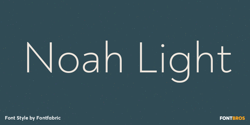 Noah Light Font Poster #1