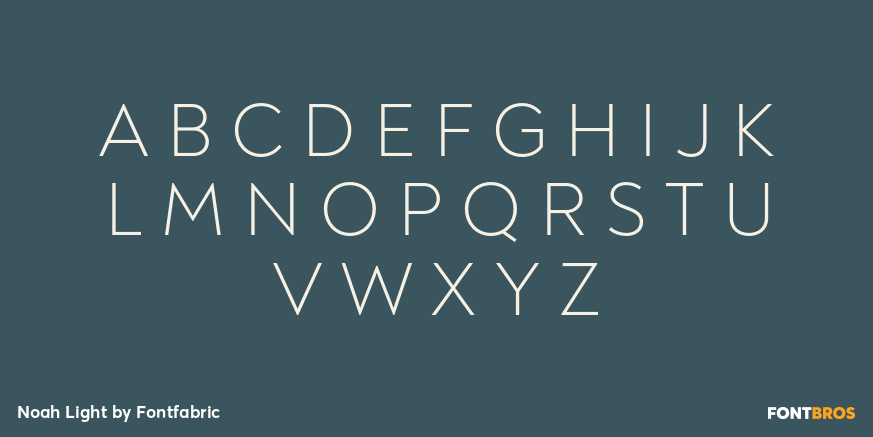 Noah Light Font Poster #1