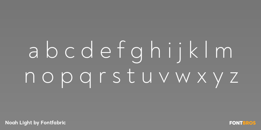 Noah Light Font Poster #1