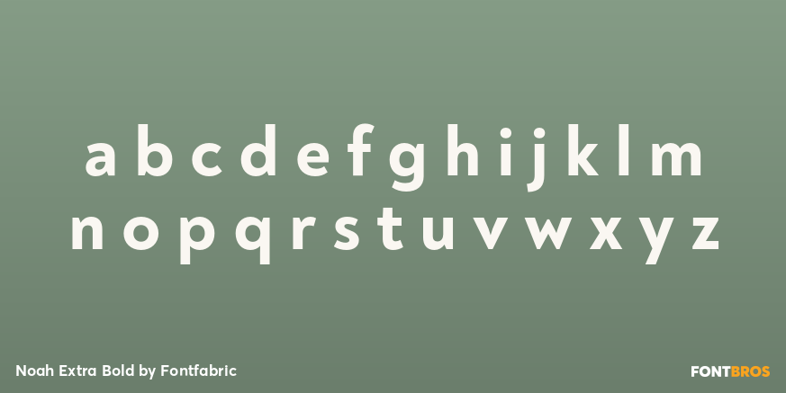 Noah Extra Bold Font Poster #3
