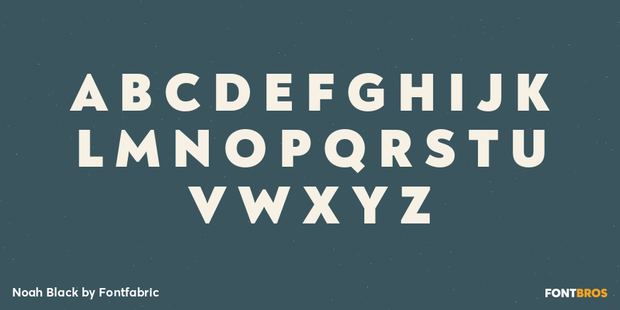 Noah Black Font Poster #2