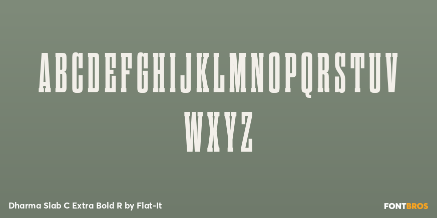 Dharma Slab C Extra Bold R Font Poster #1