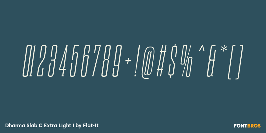 Dharma Slab C Extra Light I Font Poster #1