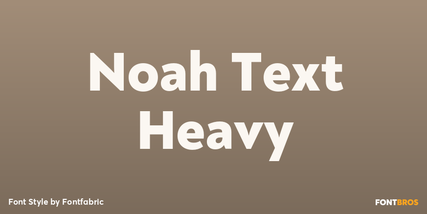 Noah Text Heavy Font Poster #1