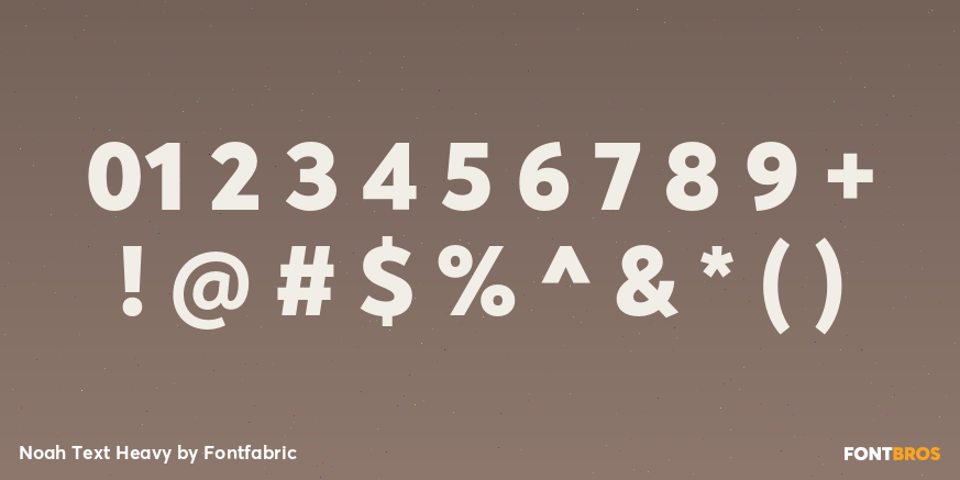 Noah Text Heavy Font Poster #4