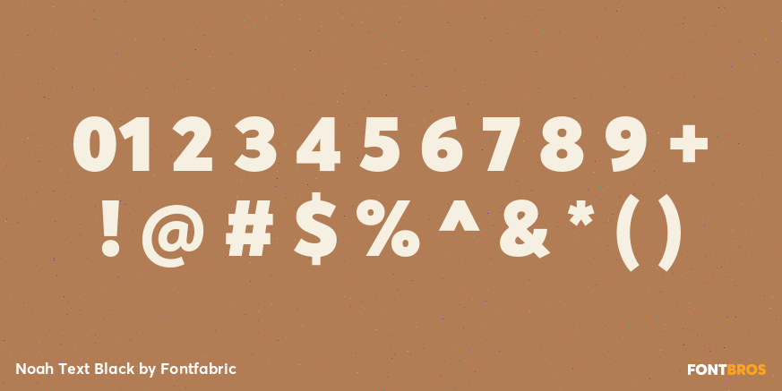 Noah Text Black Font Poster #4