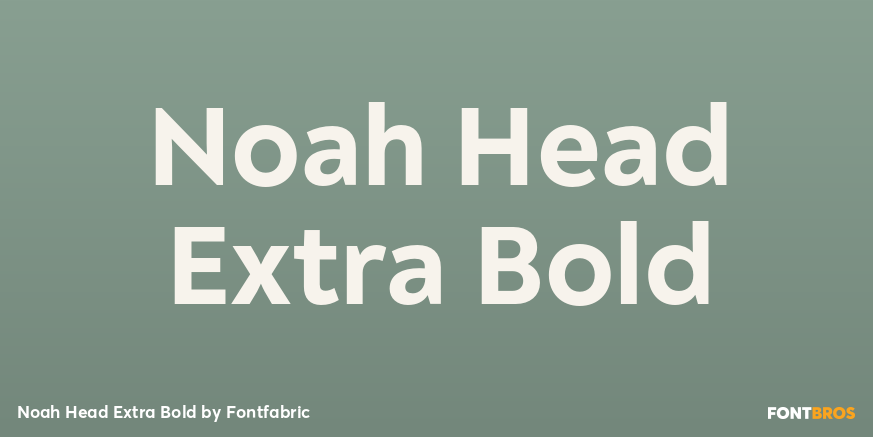 Noah Head Extra Bold Font Poster #1