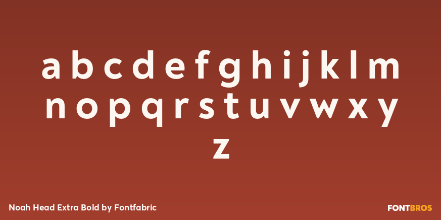 Noah Head Extra Bold Font Poster #3