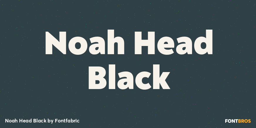 Noah Head Black Font Poster #1