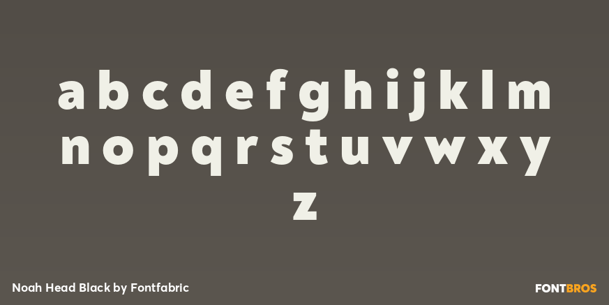 Noah Head Black Font Poster #3