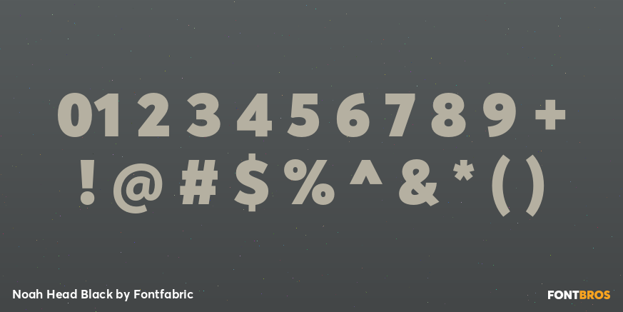 Noah Head Black Font Poster #4