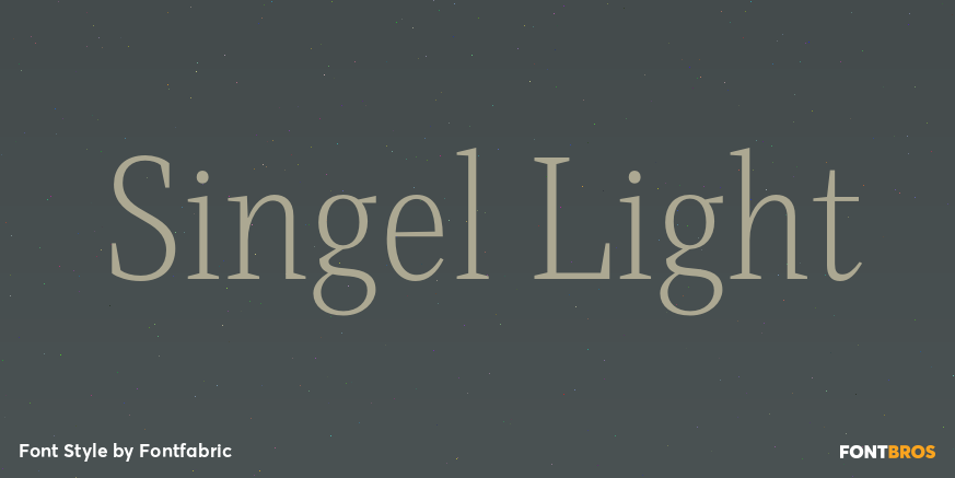 Singel Light Font Poster #1