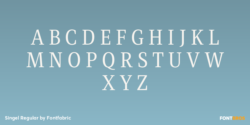 Singel Regular Font Poster #1