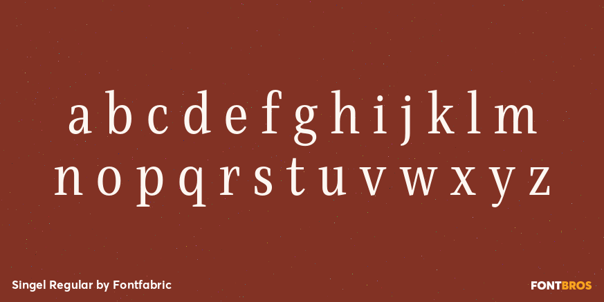 Singel Regular Font Poster #1