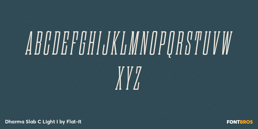 Dharma Slab C Light I Font Poster #2