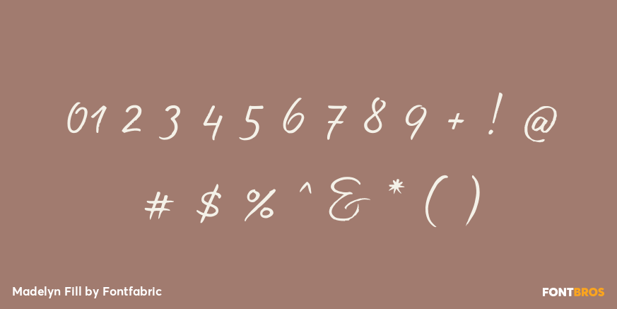 Madelyn Fill Font Poster #4