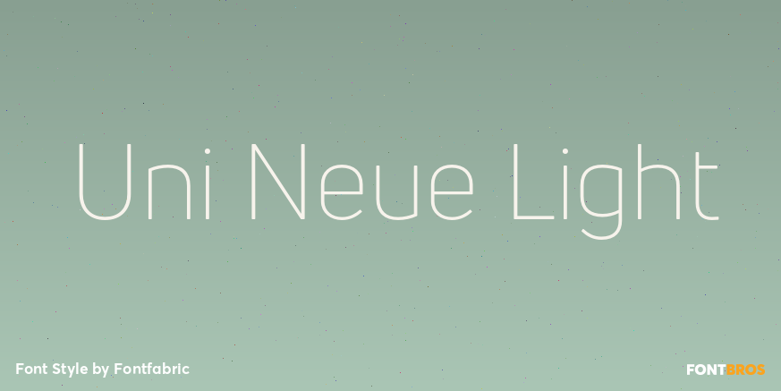 Uni Neue Light Poster