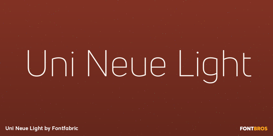 Uni Neue Light Poster