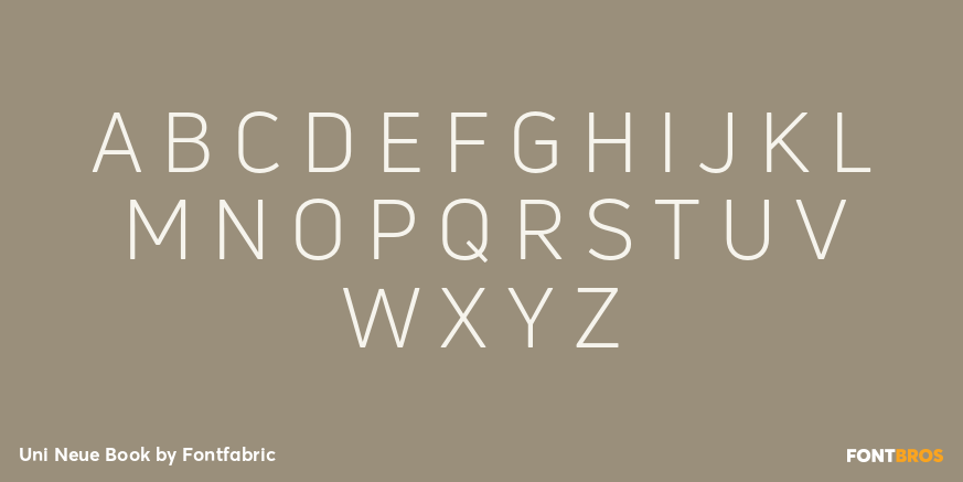 Uni Neue Book Font Poster #2