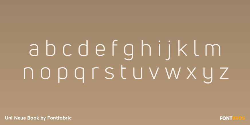 Uni Neue Book Font Poster #1