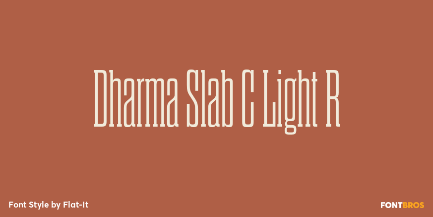 Dharma Slab C Light R Font Poster #1
