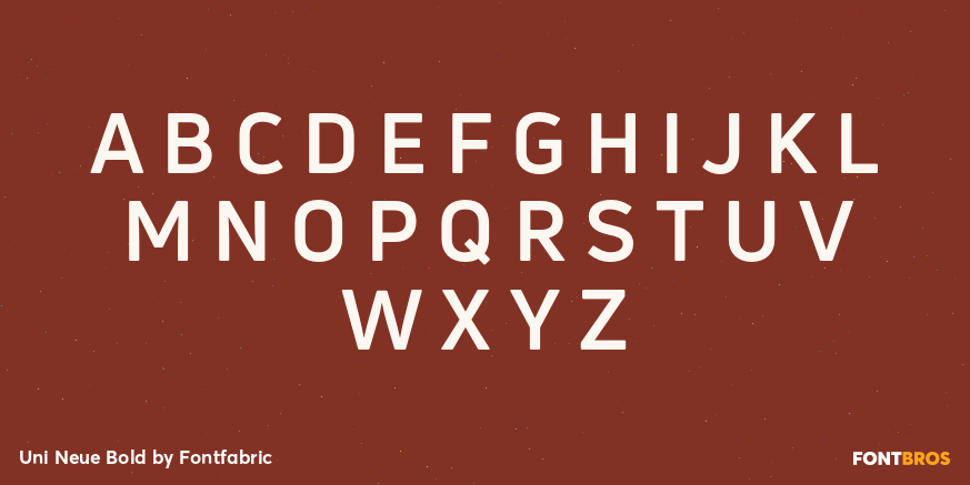 Uni Neue Bold Font Poster #2
