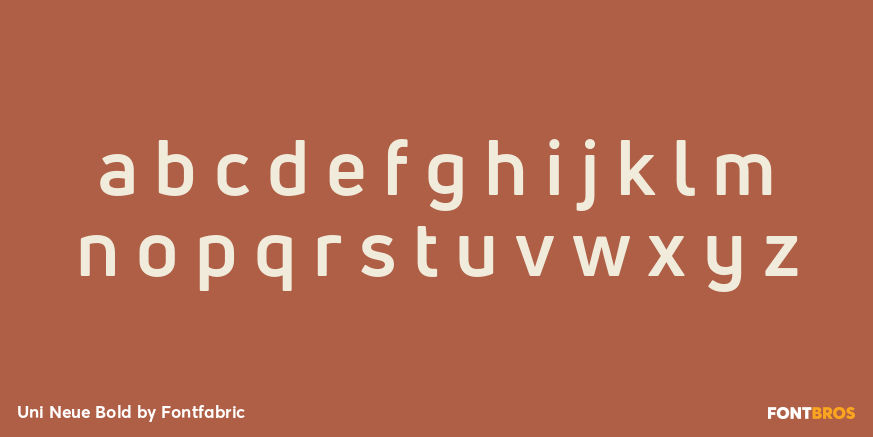 Uni Neue Bold Font Poster #3