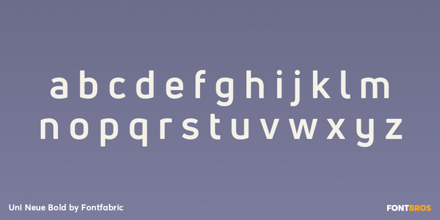 Uni Neue Bold Font Poster #1